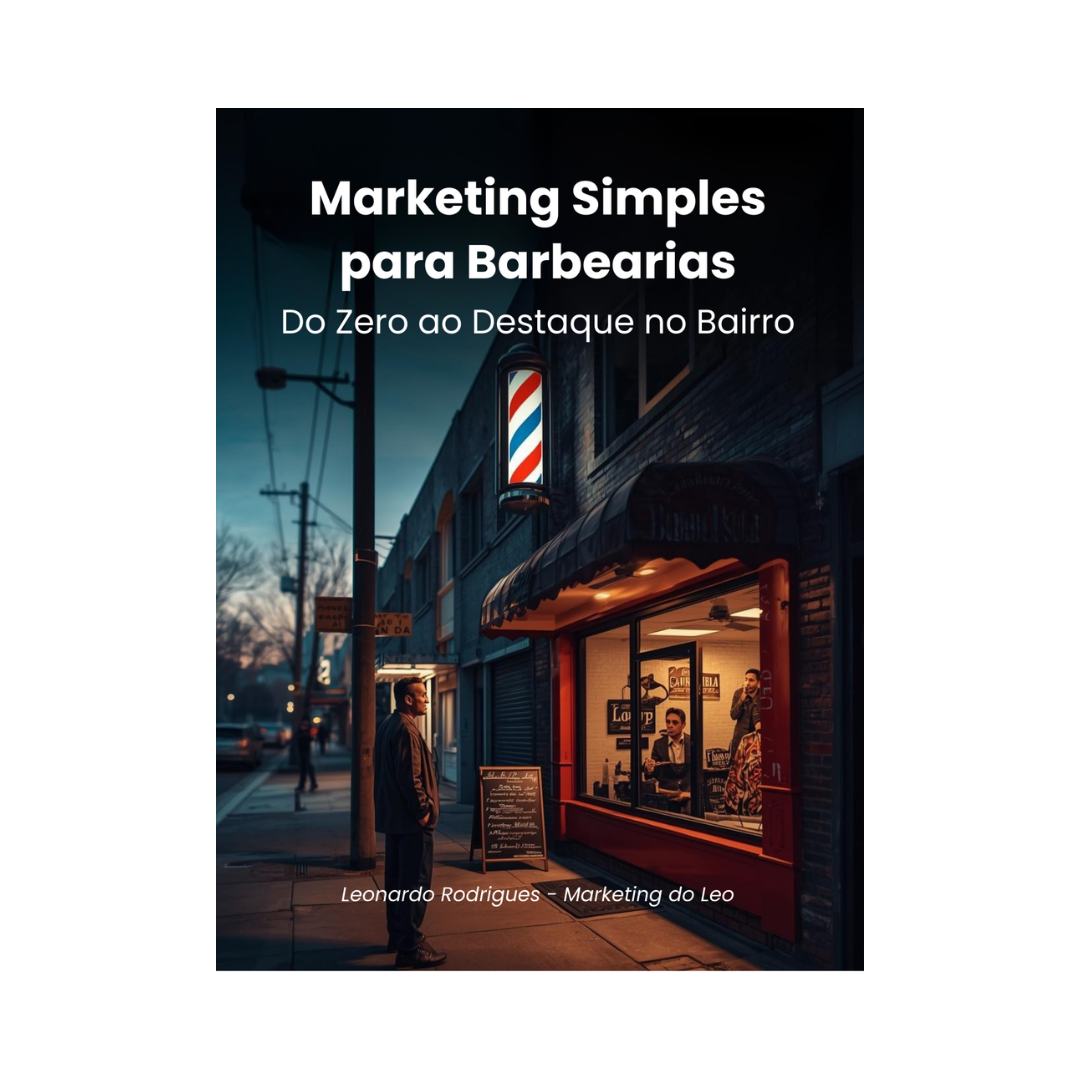 Capa do ebook Marketing Simples para Barbearias